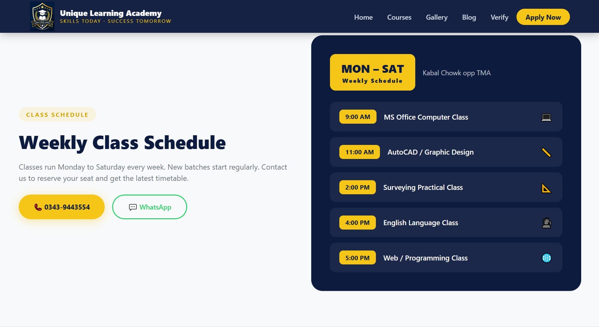 Unique Learning Academy | Computer Courses in Kabal Swat screenshot 2