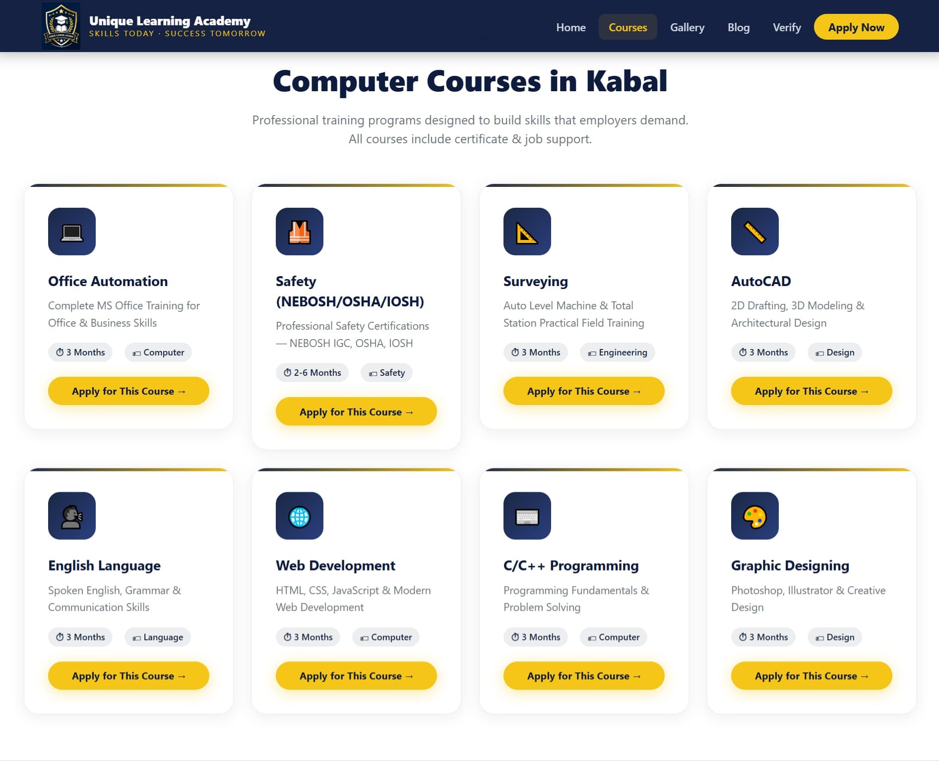 Unique Learning Academy | Computer Courses in Kabal Swat screenshot 3