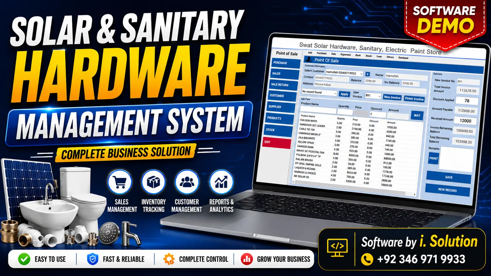 Hardware & Sanitary POS System