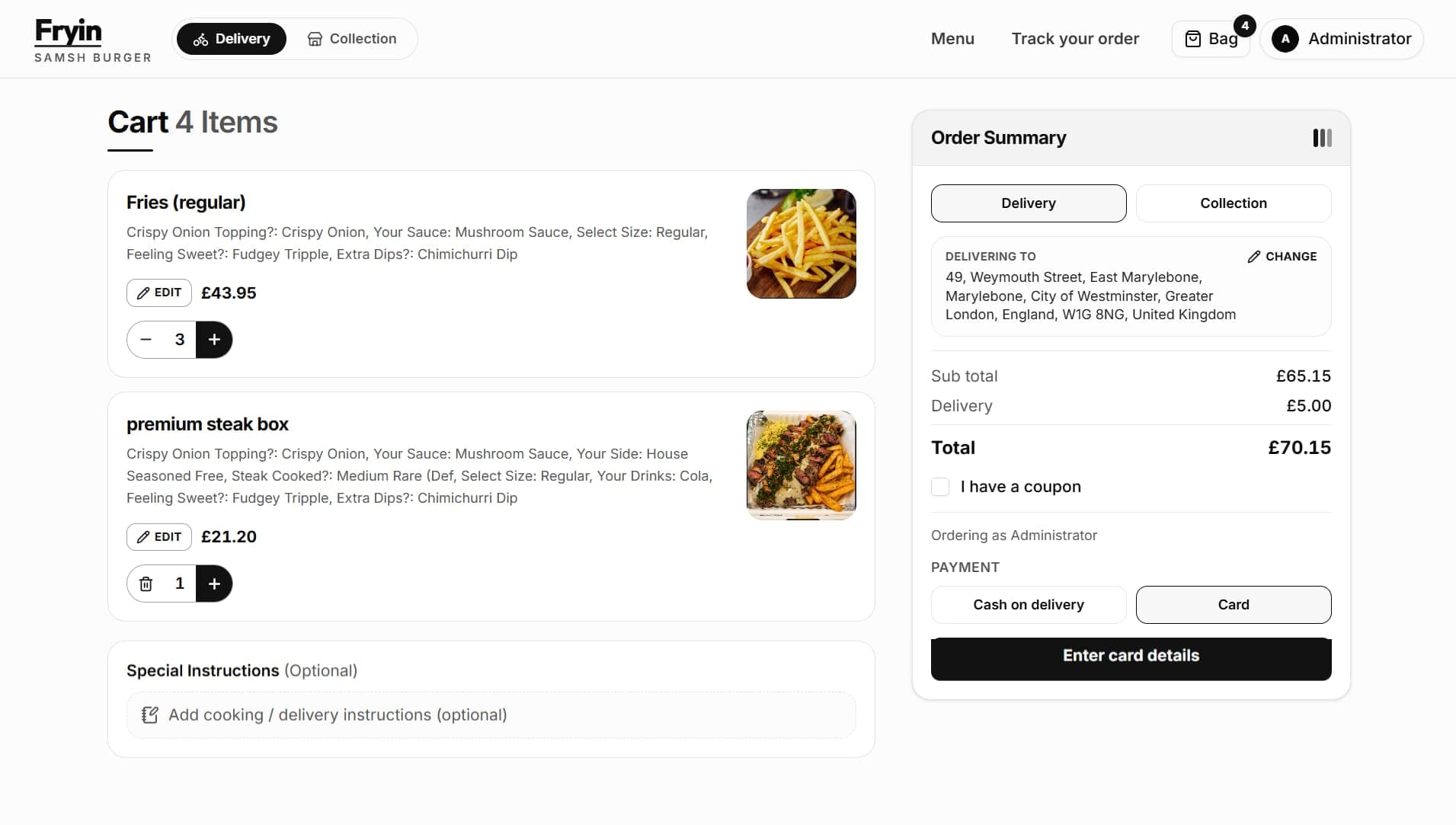 Fryin Samsh Burger Takeaway screenshot 3