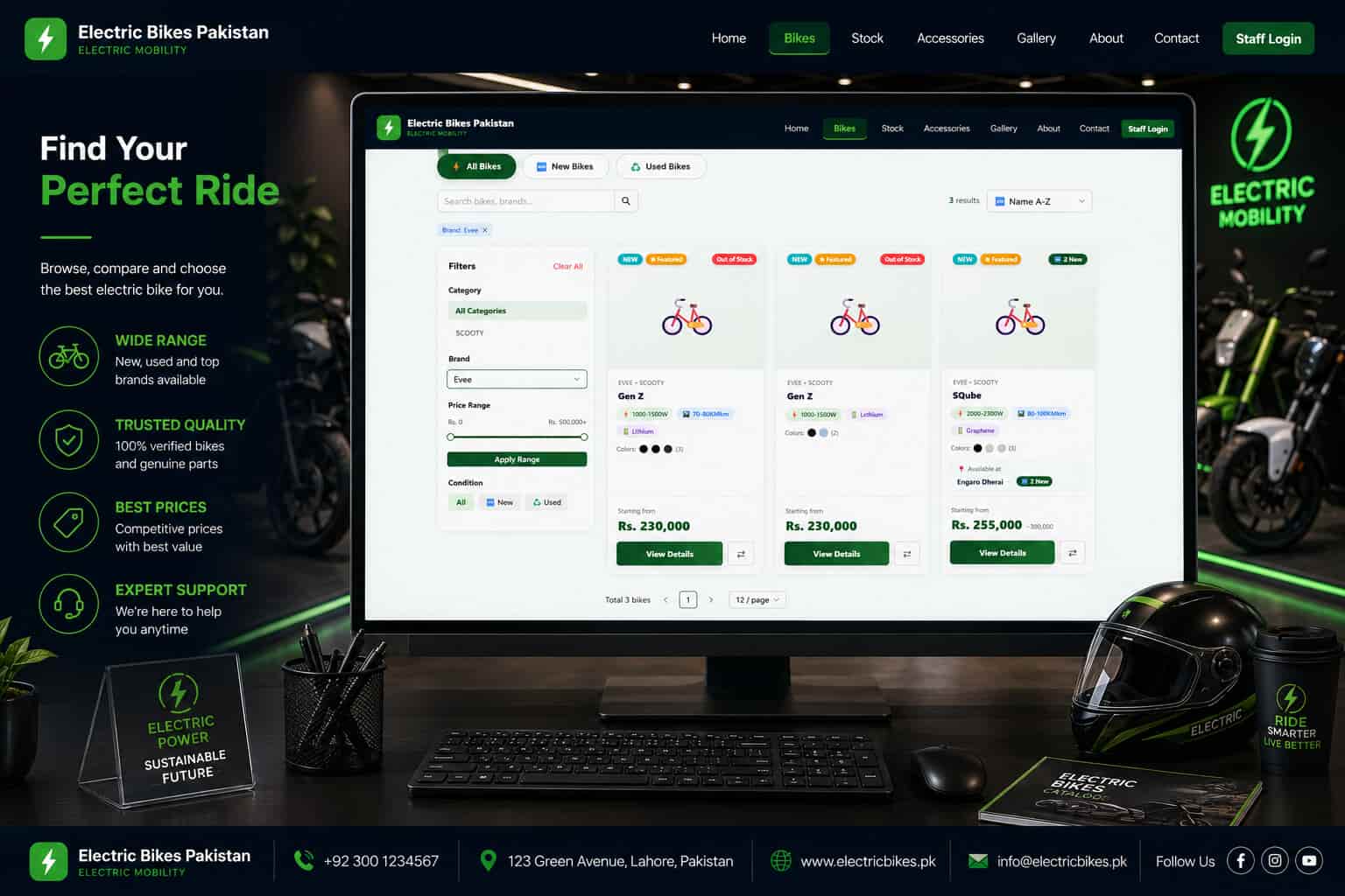 Electric Bikes ERP System screenshot 1