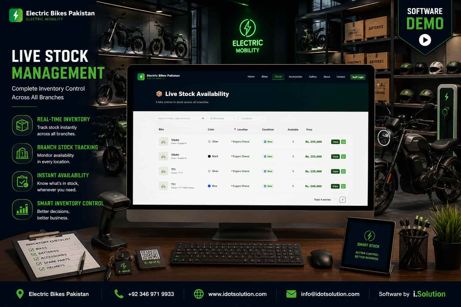 Electric Bikes ERP System screenshot 3