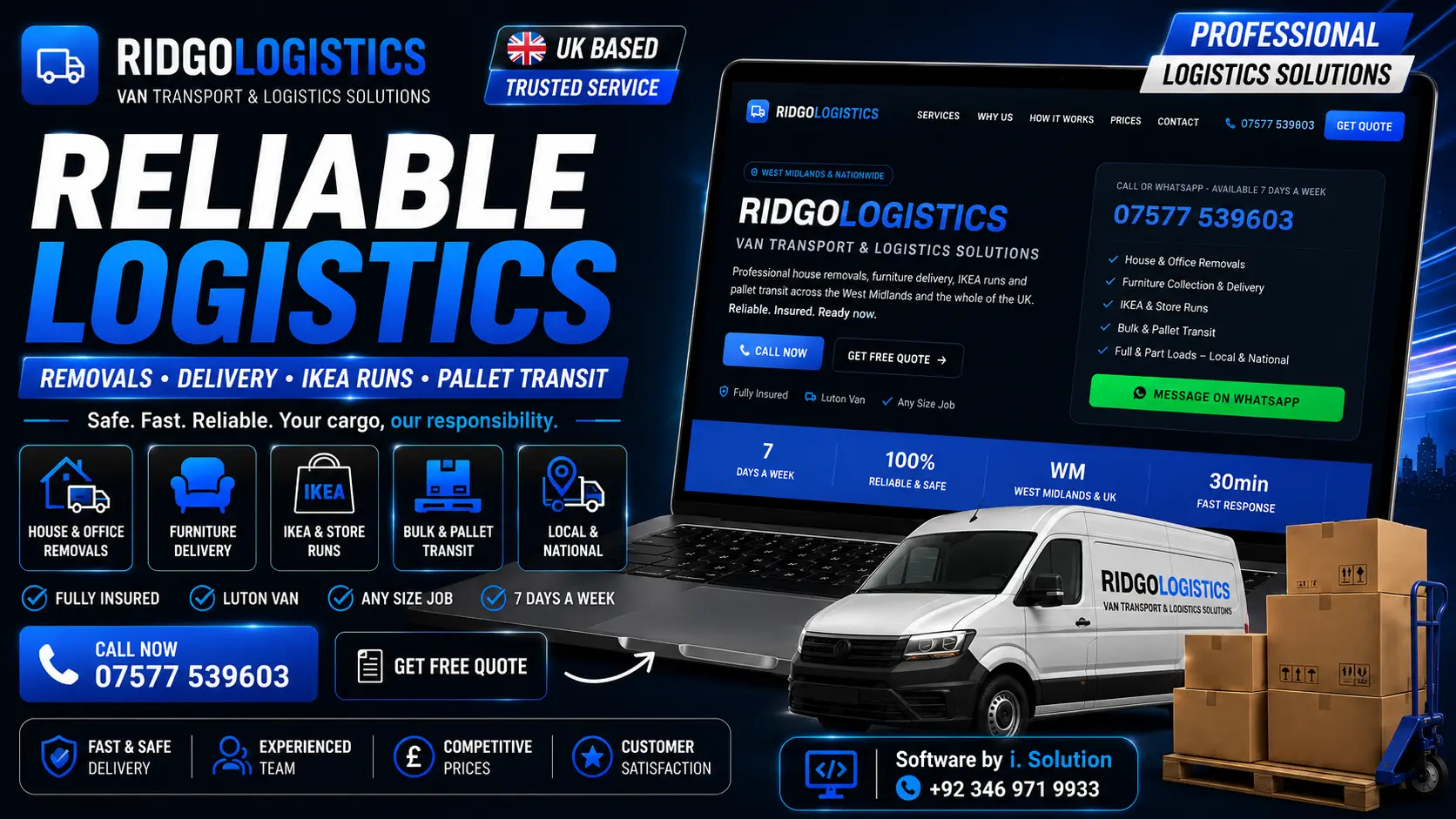 RidgoLogistics Website