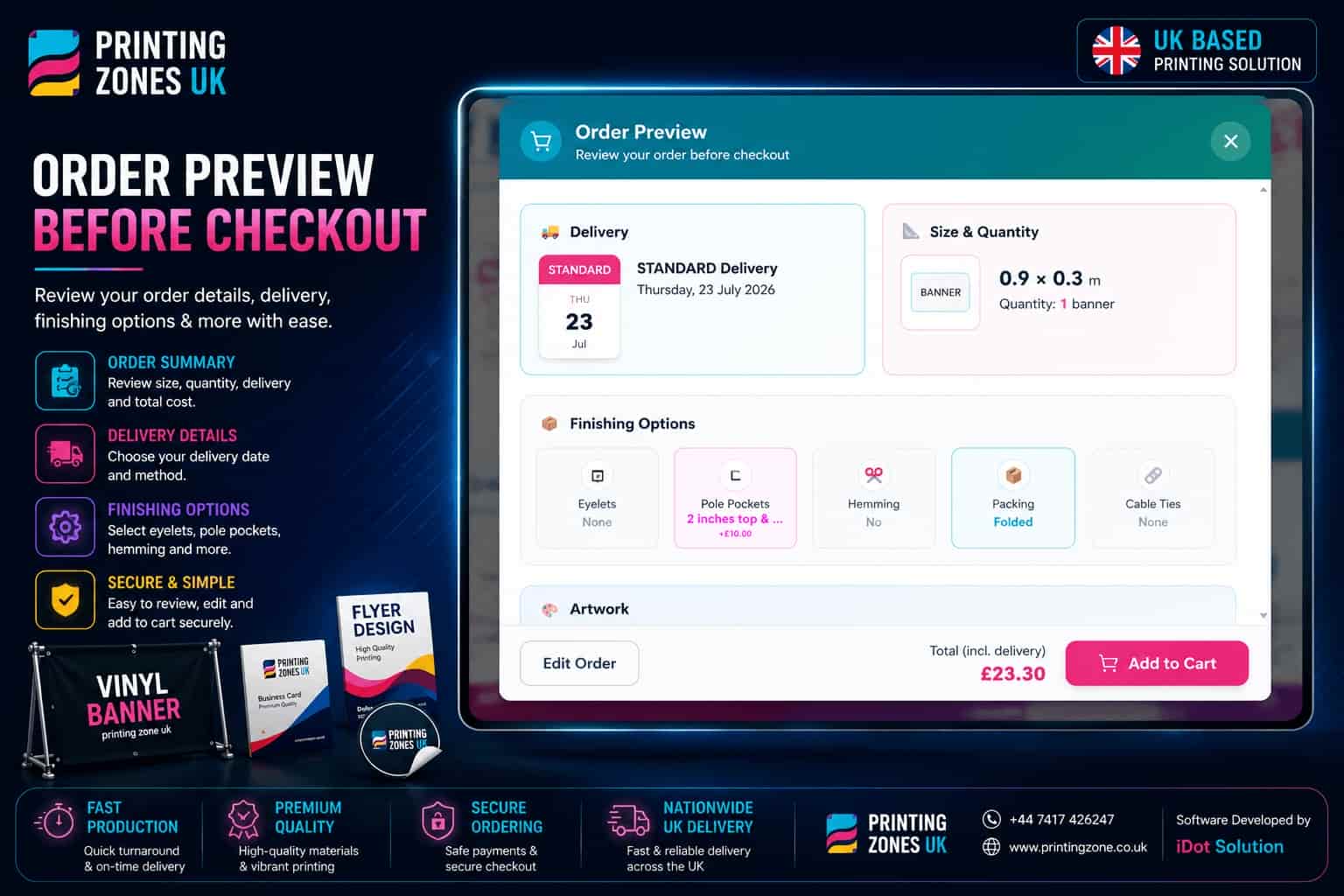 Printing Zones UK: E-Commerce Platform screenshot 3